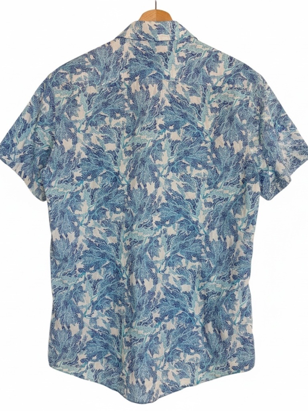 Rodd & Gunn Sports Fit Shirt Men’s S Blue Botanical Italian Fabric - Picture 2 of 3